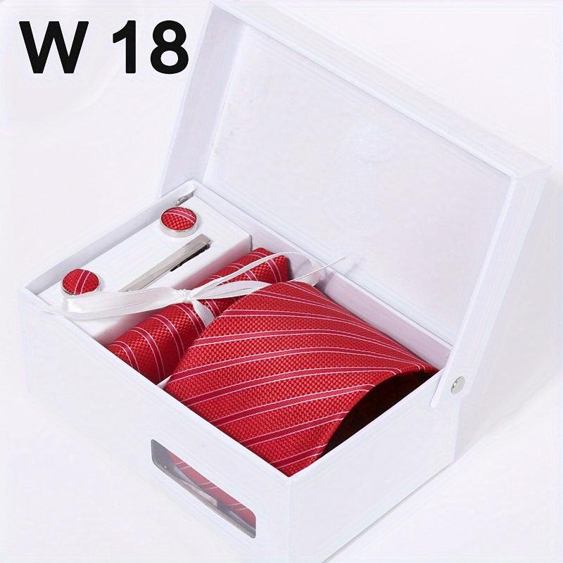 Men's Tie and Pocket Square Set Wedding Business Formal