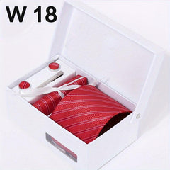 Men's Tie and Pocket Square Set Wedding Business Formal