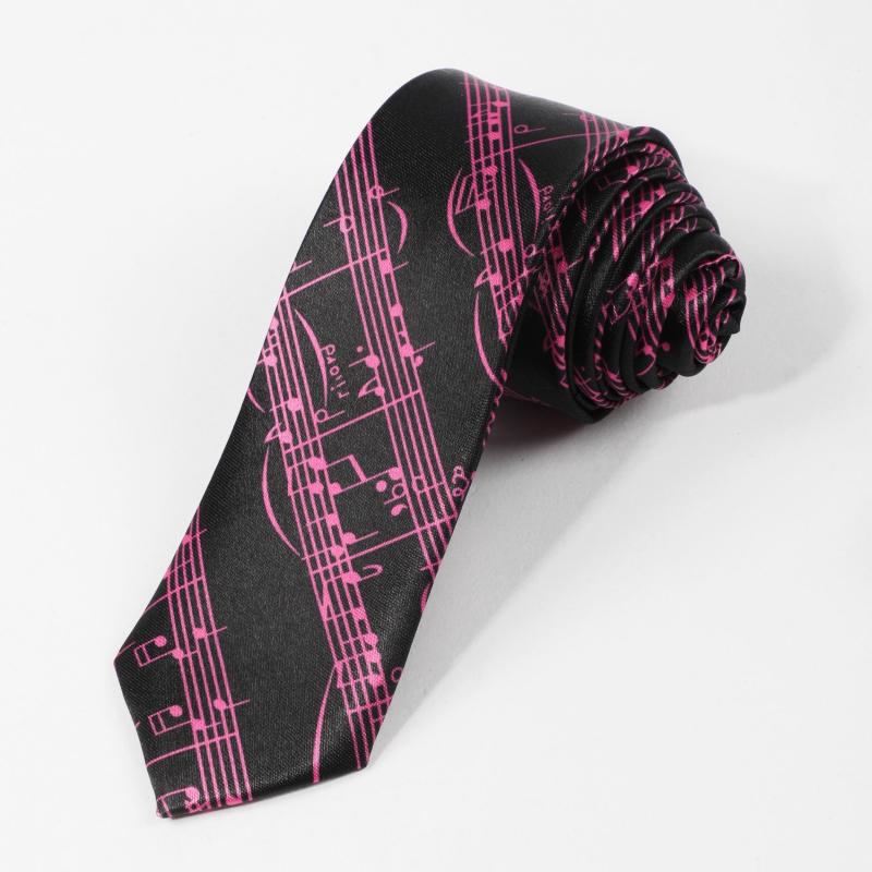 1pc Men's Music Note Necktie Clothing Accessories