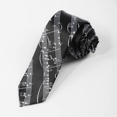 1pc Men's Music Note Necktie Clothing Accessories