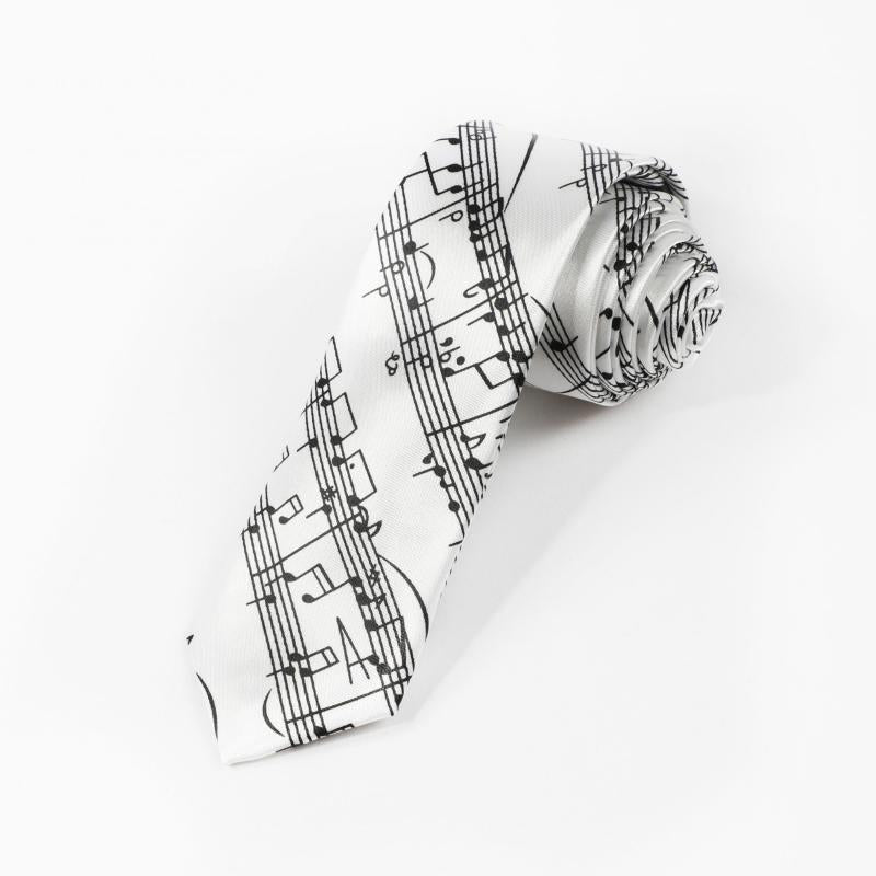 1pc Men's Music Note Necktie Clothing Accessories