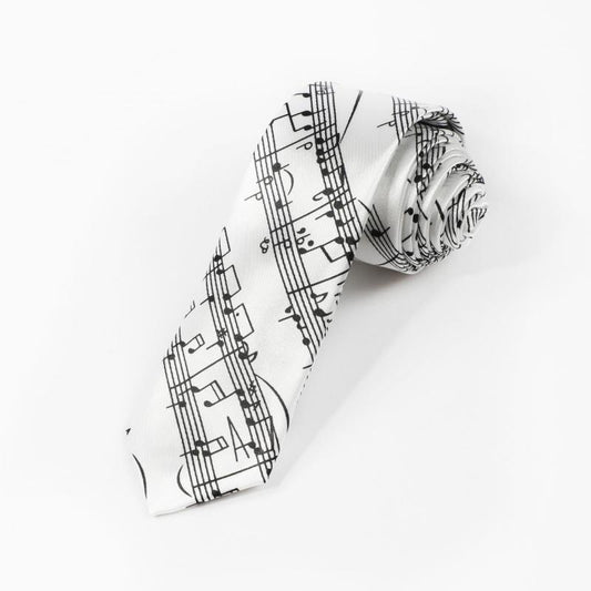1pc Men's Music Note Necktie Clothing Accessories