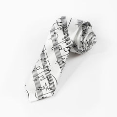 1pc Men's Music Note Necktie Clothing Accessories