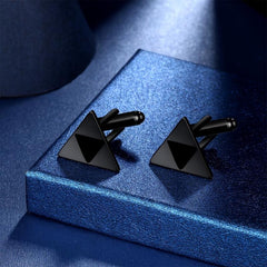 Retro Triangle Men's Cufflinks Wedding Shirt Accessories