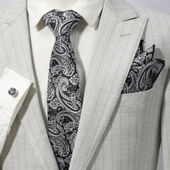 Men's Jacquard Paisley Tie Set Business Wedding Gift