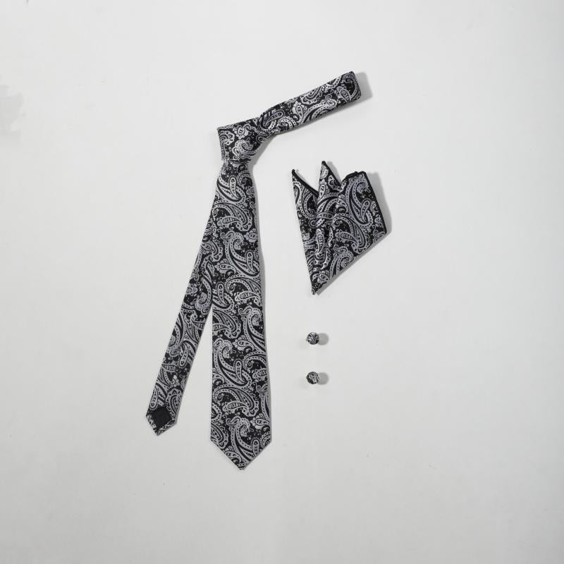 Men's Jacquard Paisley Tie Set Business Wedding Gift