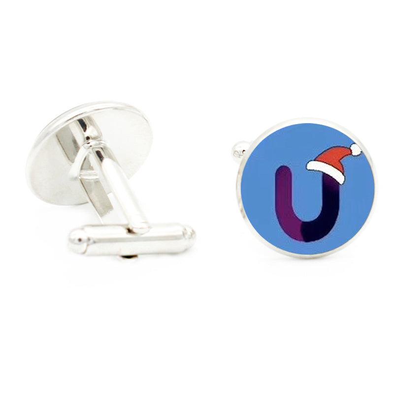 Christmas Hat Cufflinks for Men Suit Shirt Cuff Link Jewelry