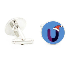 Christmas Hat Cufflinks for Men Suit Shirt Cuff Link Jewelry