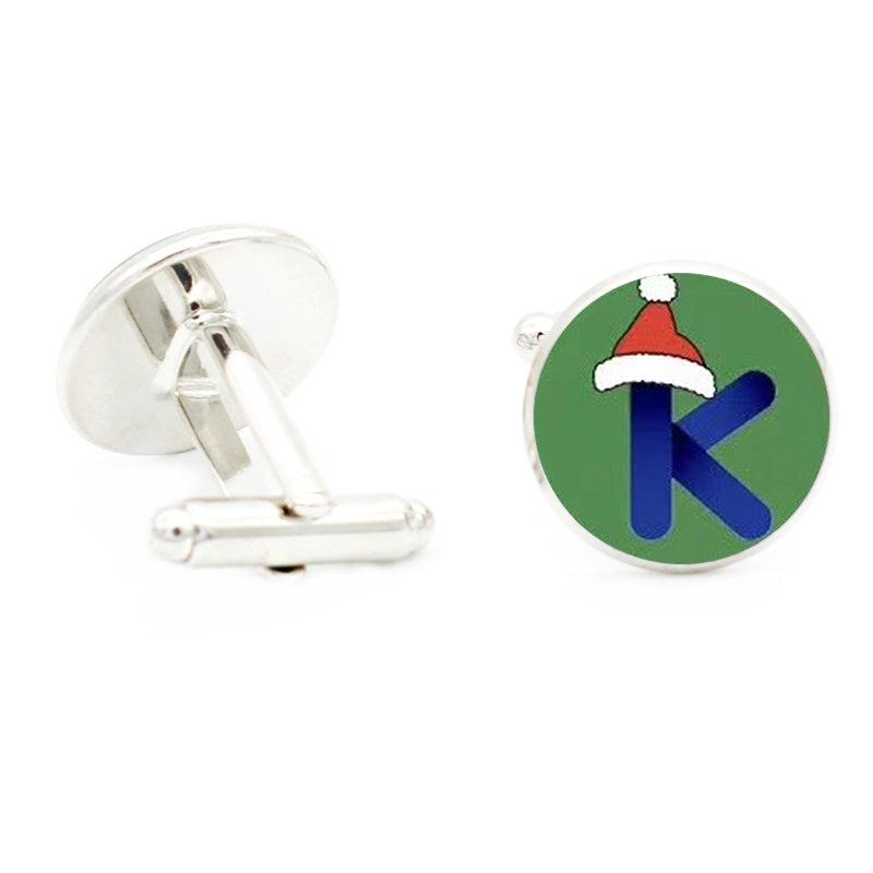 Christmas Hat T Cufflinks for Men Suit Shirt Cuff Link