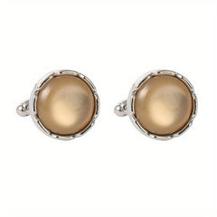 Faux Pearl Cufflinks Set Wedding Business Gift