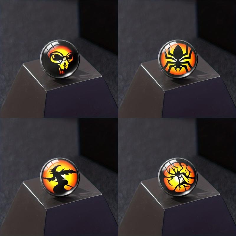 Halloween Collar Pin Set - Gemstone Decoration Accessories