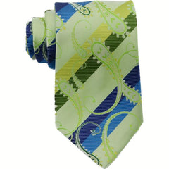 Men's Striped Print Tie with Box Packaging