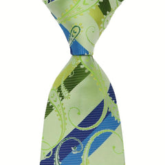 Men's Striped Print Tie with Box Packaging