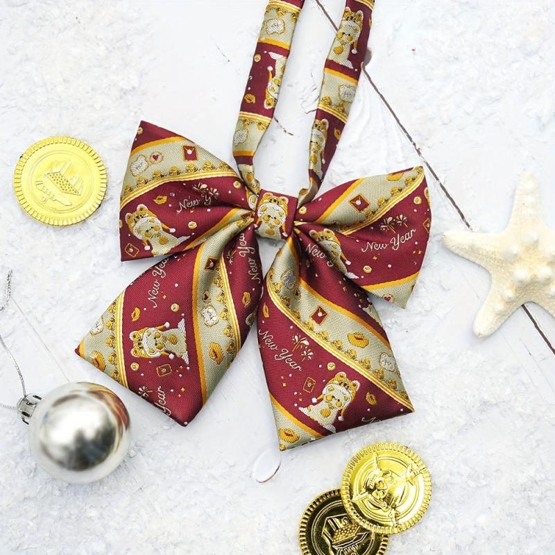 Polyester Men's Tie Bow Tie College Style Jacquard Clothing Accessories