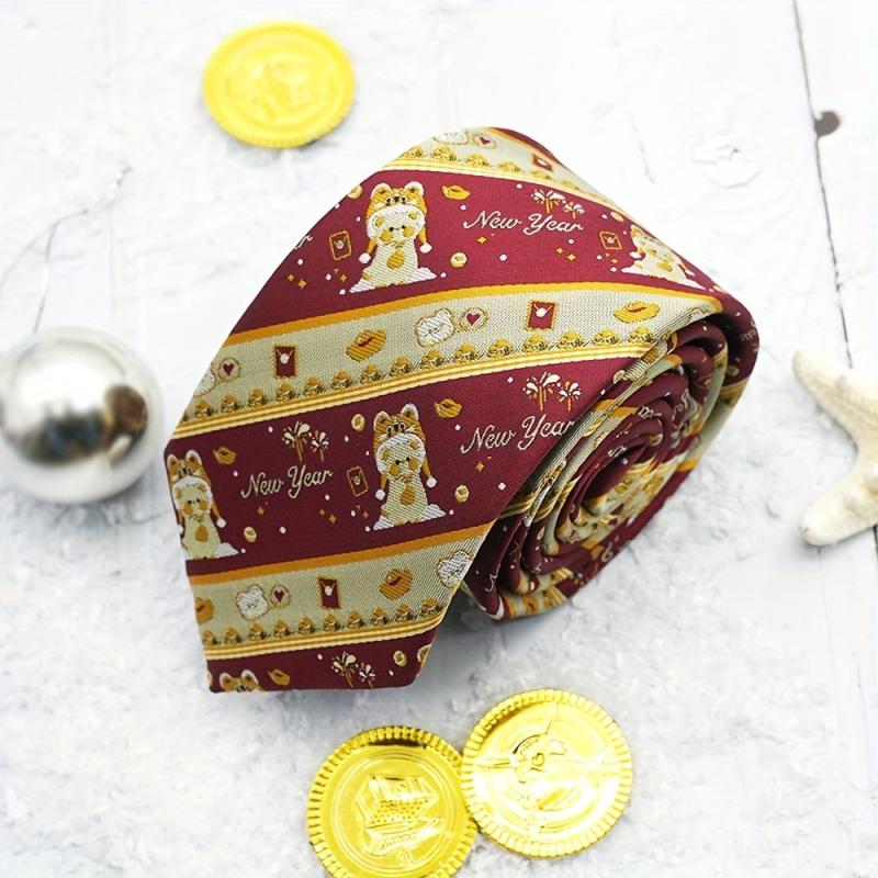 Polyester Men's Tie Bow Tie College Style Jacquard Clothing Accessories