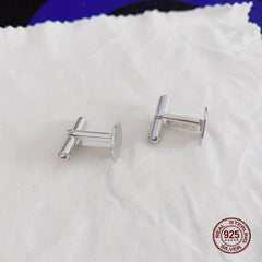 925 Sterling Silver Hexagon Cufflinks Shirt Cufflinks Versatile Accessories