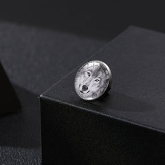 Howling Wolf Time Gem Shirt Charms Buckle For Men