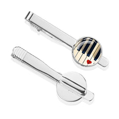 Guitar Tie Clips Set for Men's Formal Attire