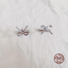 S925 Men's Golf Style Cufflinks