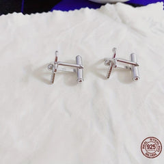 S925 Men's Golf Style Cufflinks