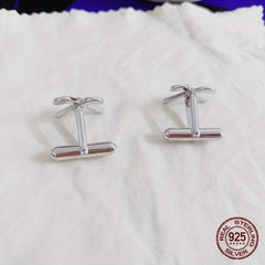 S925 Men's Golf Style Cufflinks