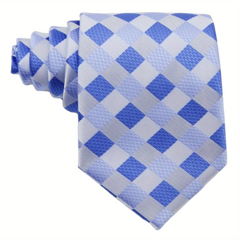 Men's Plaid Tie Business Necktie 1200 Needles