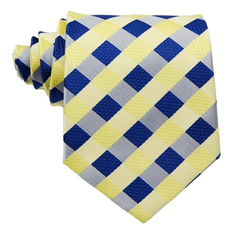Men's Plaid Tie Business Necktie 1200 Needles