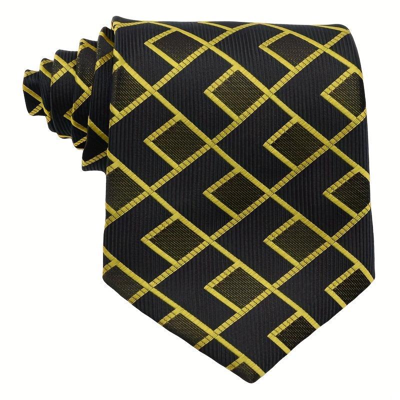 Men's Plaid Tie Business Necktie 1200 Needles