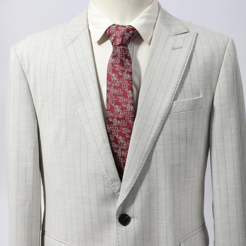 2pcs Men's Floral Necktie Bow Tie Set for Wedding