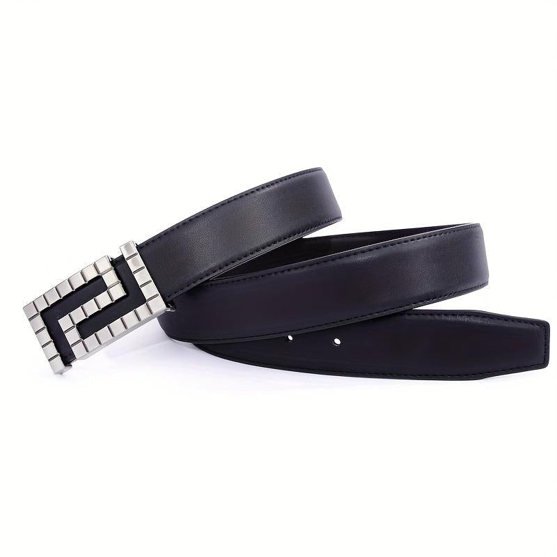 Men's Leather Buckle Belt for Jeans Pants