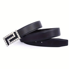 Men's Leather Buckle Belt for Jeans Pants