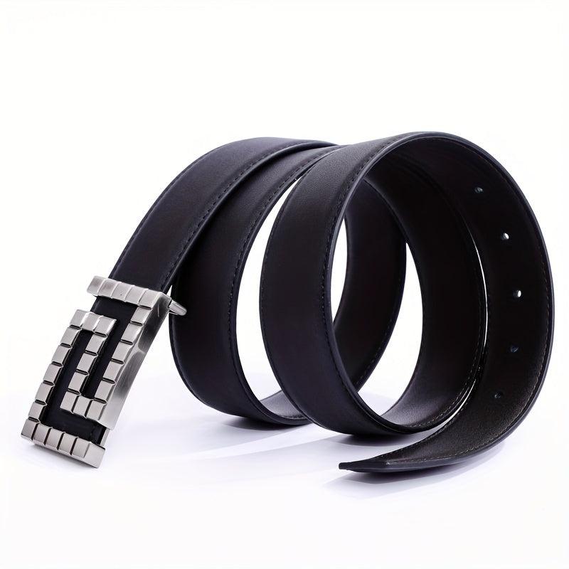 Men's Leather Buckle Belt for Jeans Pants