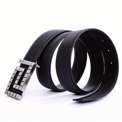Men's Leather Buckle Belt for Jeans Pants