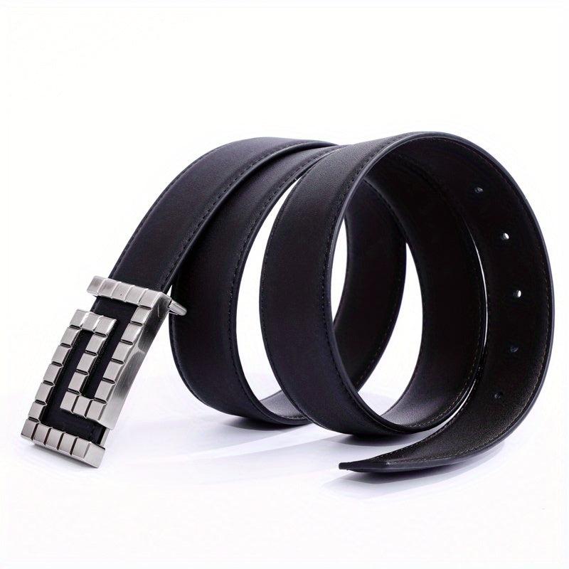 Men's Leather Buckle Belt for Jeans Pants