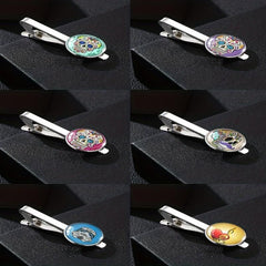 Steampunk Sugar Skull Tie Clip French Shirt Buckle