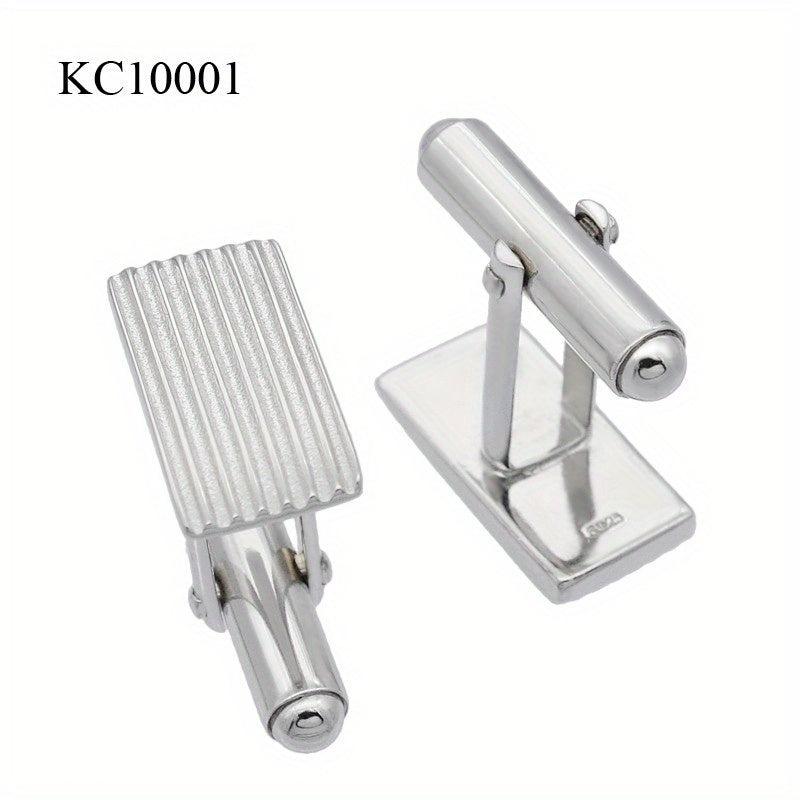 925 Silver Button Cufflinks Wedding Suit Gift For Men
