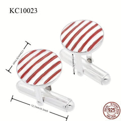 925 Silver Cufflinks Men's High Suit Button Shirt Studs Accessories