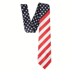 Independence Tie Classic Stripe American Flag Necktie