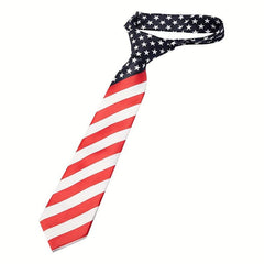 Independence Tie Classic Stripe American Flag Necktie