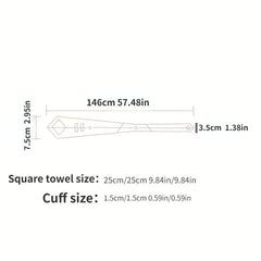 Business Men's Tie Set With Cufflinks Square Scarf