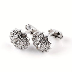 French Cufflinks Rhinestone Cuff Nails Pair