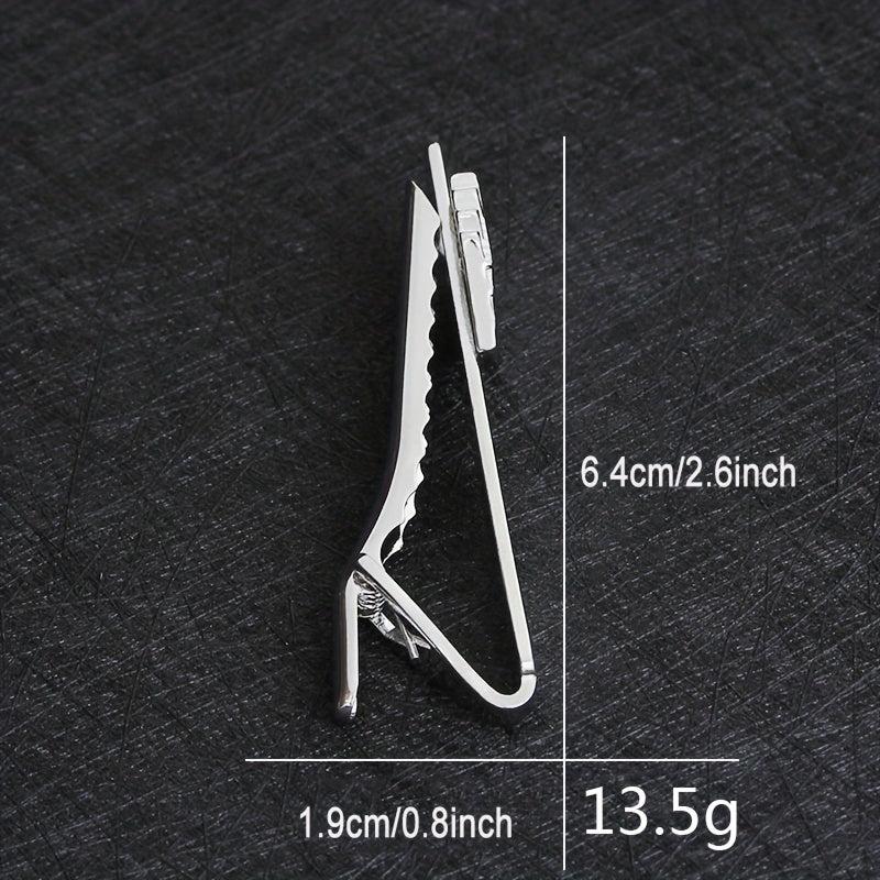 Poker Enamel Tie Clip For Men Groove Clips Business Tie Clips