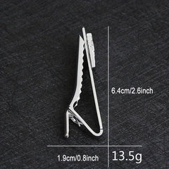 Poker Enamel Tie Clip For Men Groove Clips Business Tie Clips