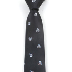 Men's Classic Skull Ties Polyester Printed Necktie