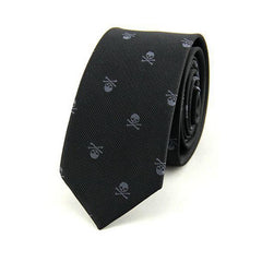 Men's Classic Skull Ties Polyester Printed Necktie