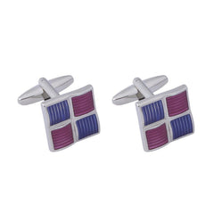 Men's Plaid Cufflinks French Cufflink Shirt Accessories