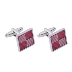 Men's Plaid Cufflinks French Cufflink Shirt Accessories