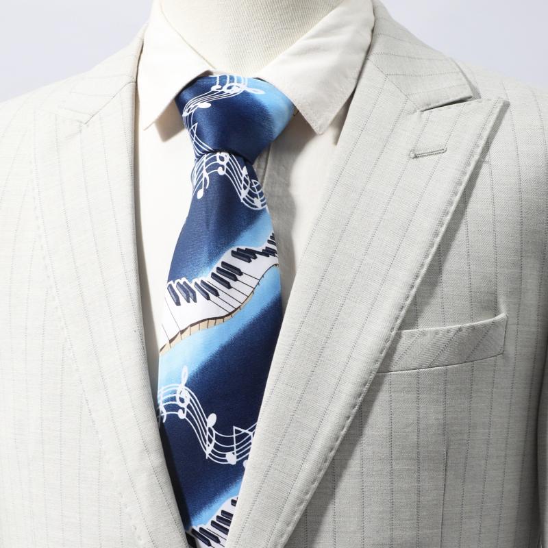 Men's Violin Piano Music Party Fun Tie