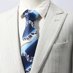 Men's Violin Piano Music Party Fun Tie