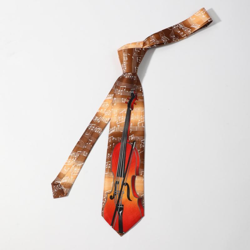 Men's Violin Piano Music Party Fun Tie